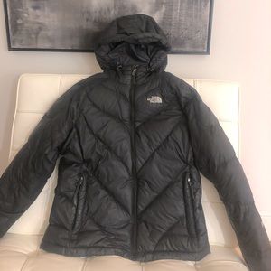 Women’s North Face 550 jacket. This coat is light weight, but still warm.